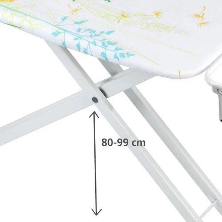 WENKO Bügeltisch Professional - extra breit, geeignet für Dampfbügelstationen, absenkbare Ablage, pulverbeschichtetes Metall, 130 x 99 x 48 cm – Bild 7