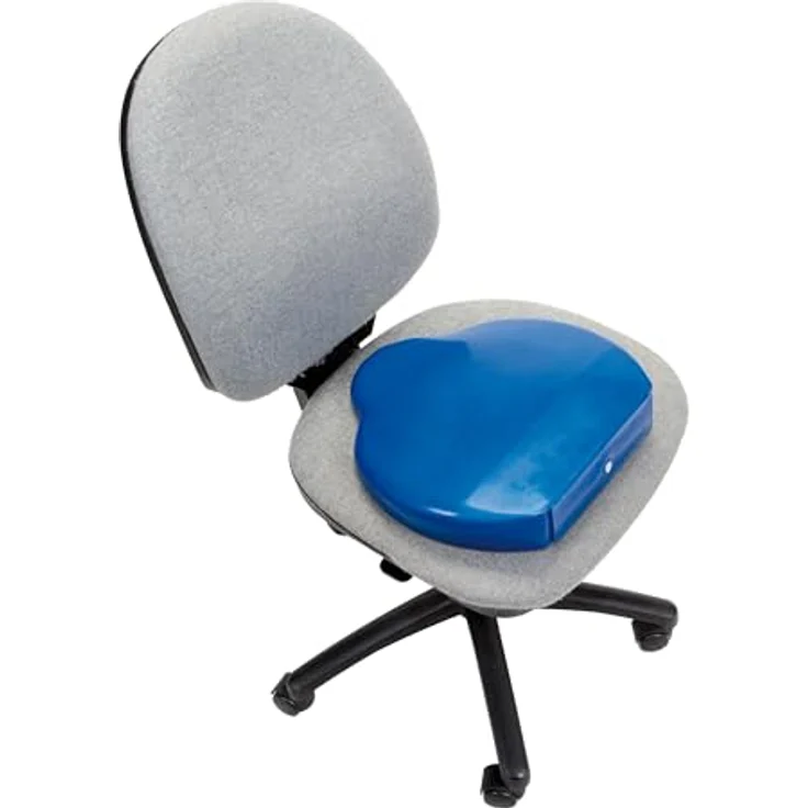 GYMNIC Sit on Air Aufblasbares Kissen, fördert gesunde Körperhaltung, blau – Bild 4