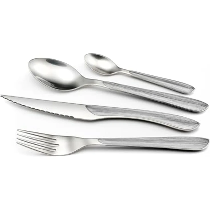 Amefa ECLAT NATURE Besteckset 24-teilig grau hochglanzpoliert – Bild 5