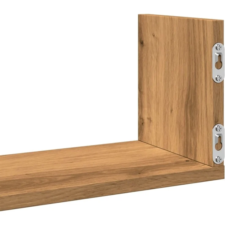 vidaXL Wandregale 3 Stk. Artisan-Eiche 80x18x18 cm Holzwerkstoff 853298 – Bild 8