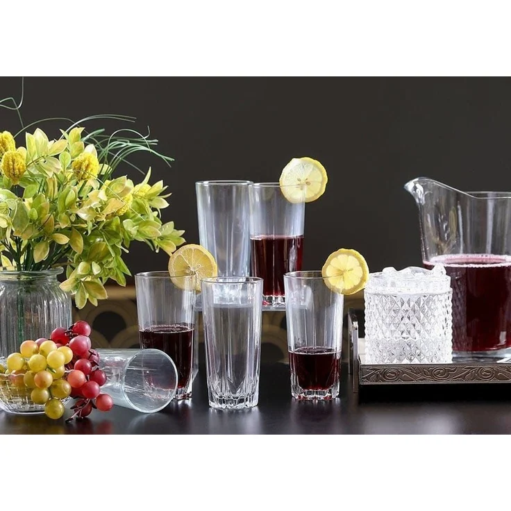 Hermia Concept 'PB-52888' Gläser-Set (6-teilig), Transparent, 7 x 7 x 14,5 cm, 330 ml – Bild 2