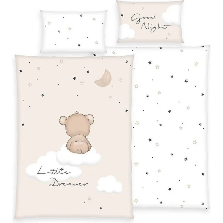 Baby Best Kinderbettwäsche – Little Dreamer - 100x135cm + 40x60cm, Renforcé, 100% Baumwolle – Bild 1