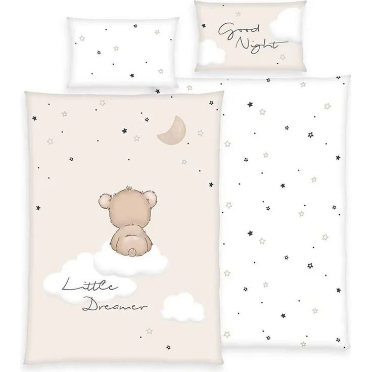 Baby Best Kinderbettwäsche – Little Dreamer - 100x135cm + 40x60cm, Renforcé, 100% Baumwolle