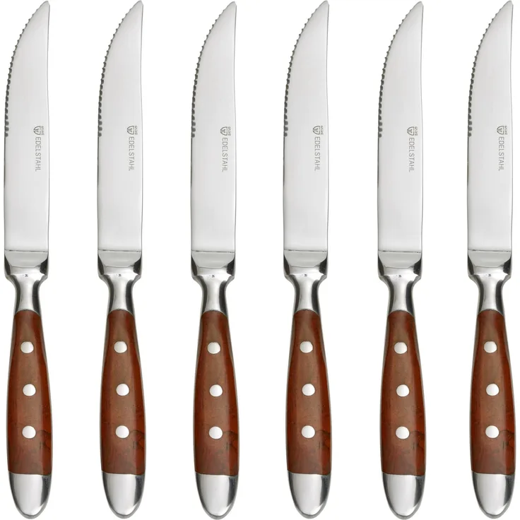 Steakmesser 6 Stück Serie Nürnberg BRAUN