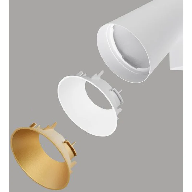Deckenstrahler SHARP Weiß Gold 2-flammig, Breite 28cm – Bild 5