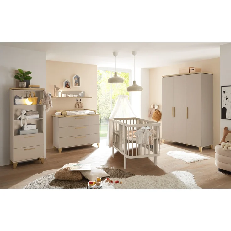 Wandboard >HILDA< in Kaschmir / Mauvella Oak Dekor - 120x20x19cm (BxHxT) – Bild 5