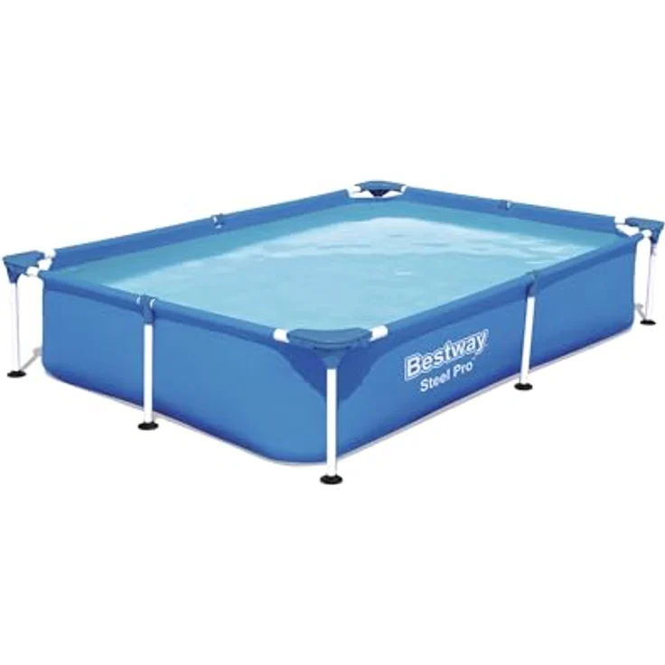 Bestway 1200 l Gerahmter Pool Stahlrahmen Blau 221x150 cm, 3 kg – Bild 2