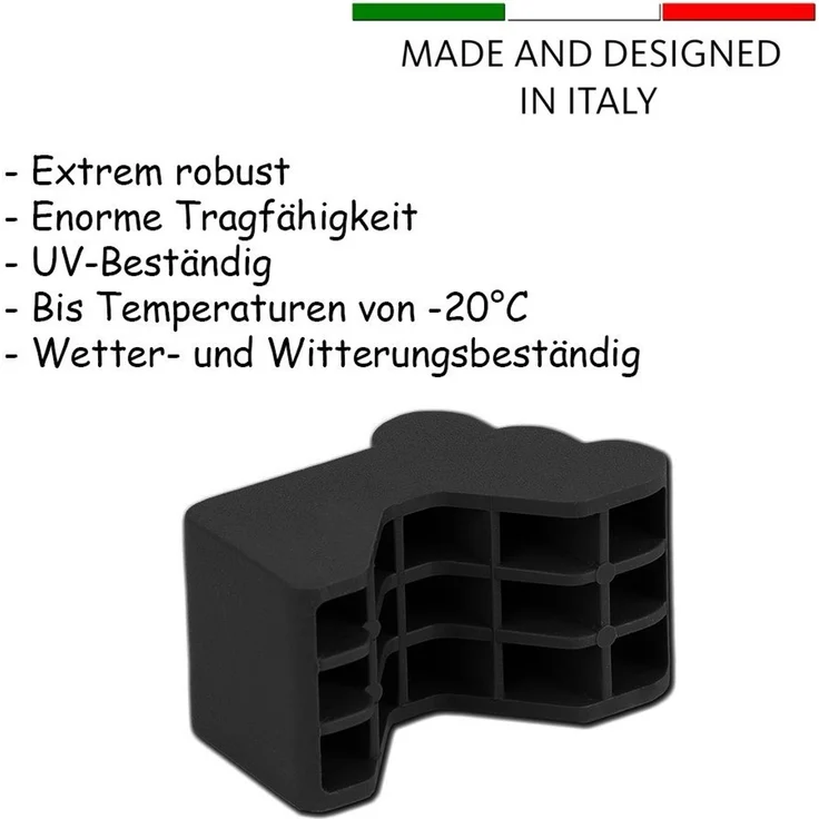 BigDean Blumentopfuntersetzer 20x Blumentopf Füßchen Anthrazit Pflanzkübel Untersetzer extra stabi, Zubehör für Pflanztöpfe, Set, 20-tlg, Robuste, Standhafte, Füßchen für Blumentöpfe, Kübel und mehr – Bild 3