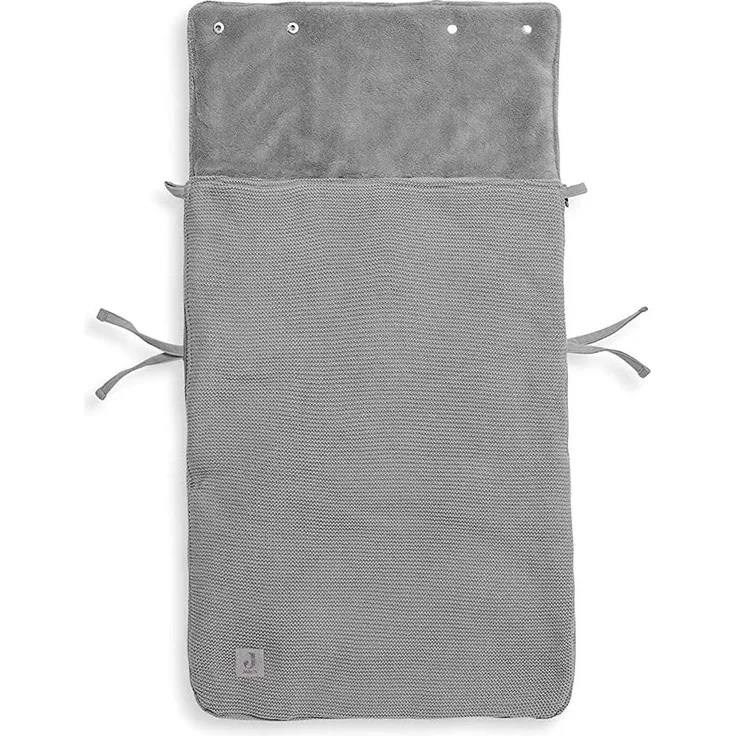 Jollein River Knit Fußsack Stone Grey Grau