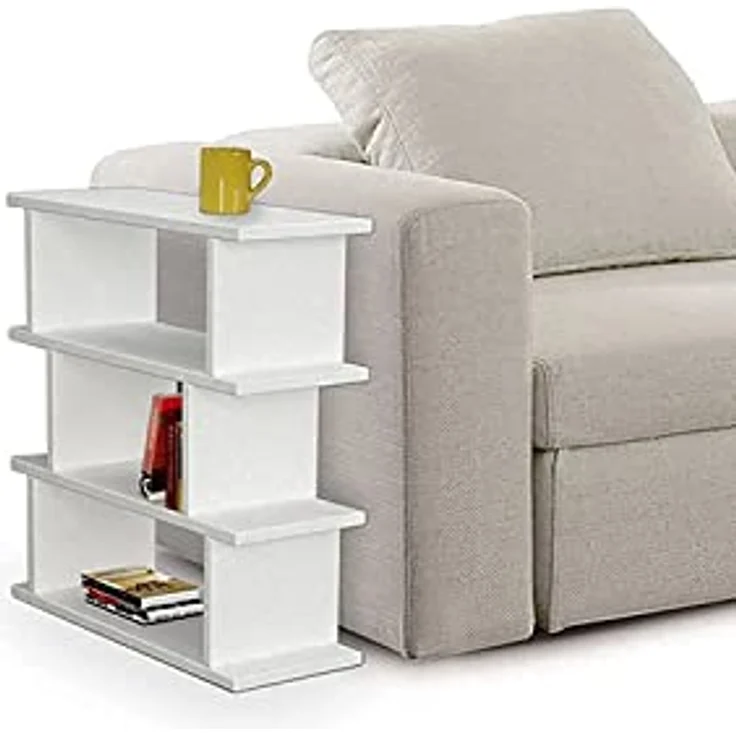 Best Bücherregal Totem weiß 60 x 54 x 22 cm – Bild 2