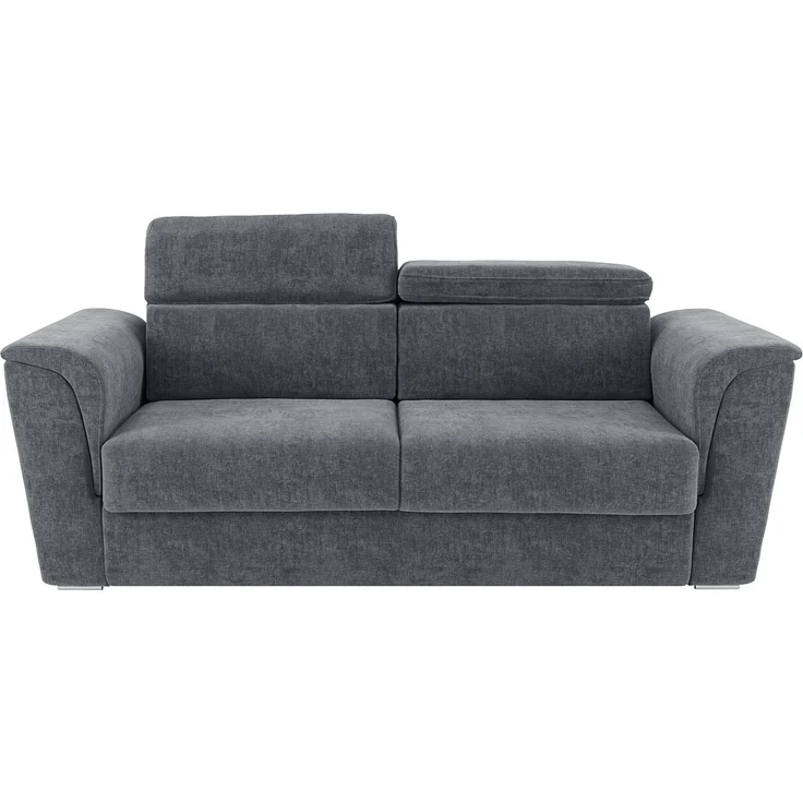 Vente-unique - RIZORA - Schlafsofa - Plastik - Kunststoff (PVC) - Anthrazitgrau - 210 x 223 x 88 cm – Bild 4