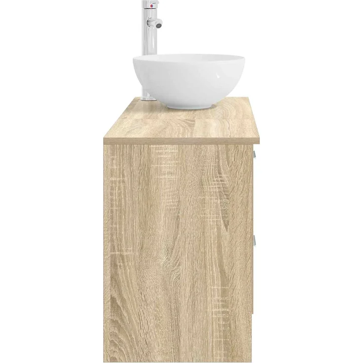 vidaXL Badezimmerschrank-Set 2 stk. Sonoma-Eiche 79,5 x 35 x 80 cm 3403866 – Bild 5