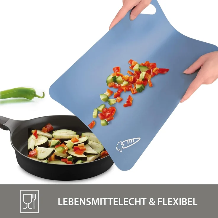 NEOFLAM® Schneidebrett Flexible Schneidematten, 4tlg, Kunststoff, (4-St) – Bild 4