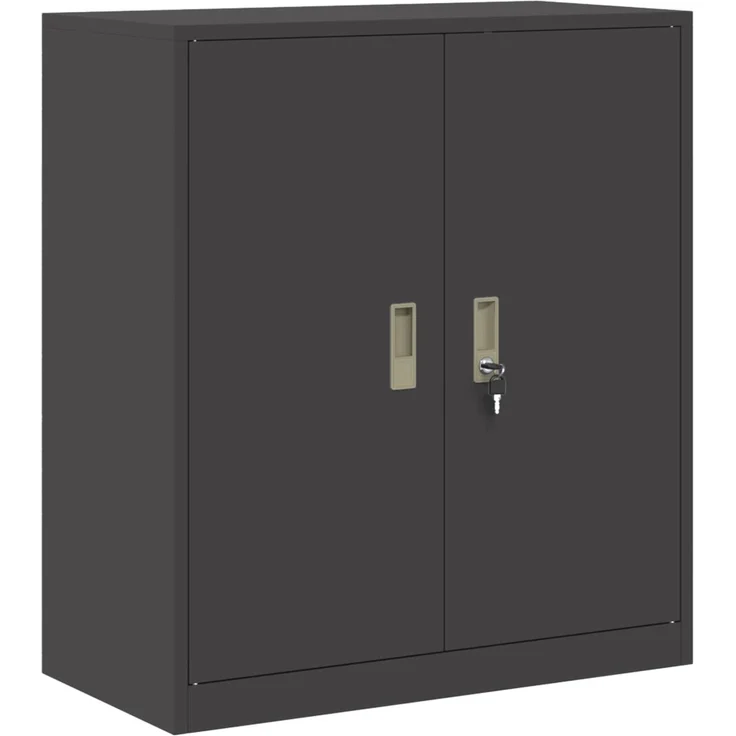 vidaXL Aufbewahrungsschrank 2 stk. Schwarz 80 x 40 x 160 cm Stahl 3438729 – Bild 6