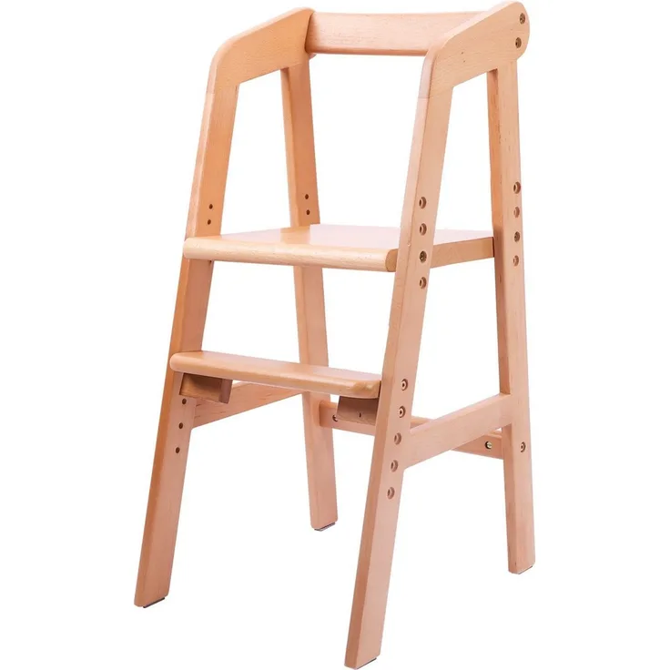 OUNUO Kinderstuhl Baby holz Stuhl mitwachsender Kinderstuhl Lernstuhl kinder 2-12 Jahren