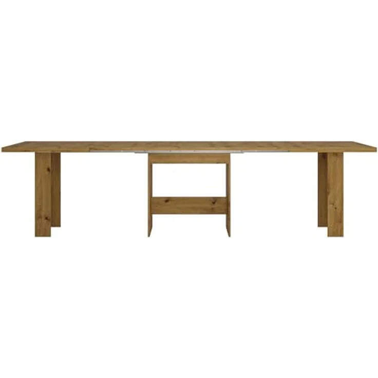 designimpex Esstisch Design WM-999 Eiche Riviera ausziehbar 140 - 300 cm – Bild 6