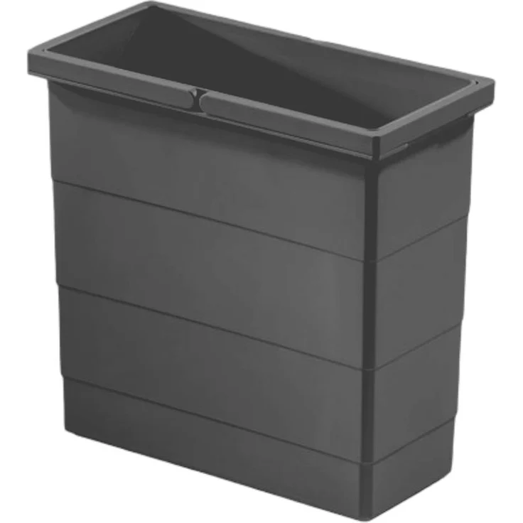 Hailo Inneneimer 1138989 dunkelgrau 12 L 320 x 156 x 295 mm 2 Henkel – Bild 1