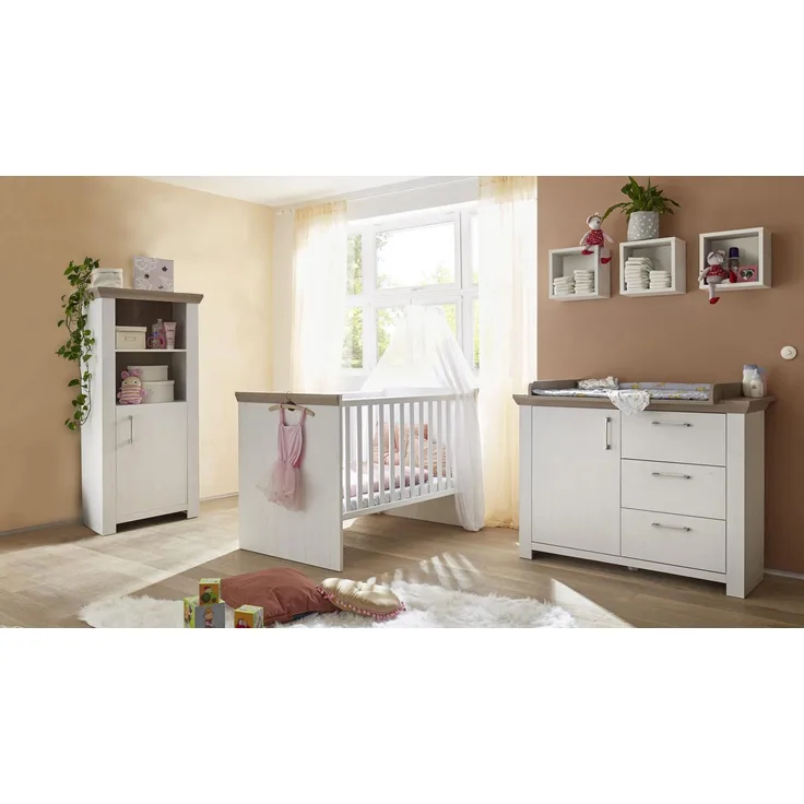Babyzimmer NEW YORK 6-tlg in Anderson Pine Nelson Eiche