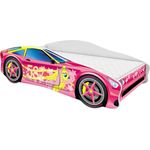 Kinderbett Autobett Auto Junior mit Lattenrost und Matratze 140x70 160x80 180x80 ACMA (140x70, 8)