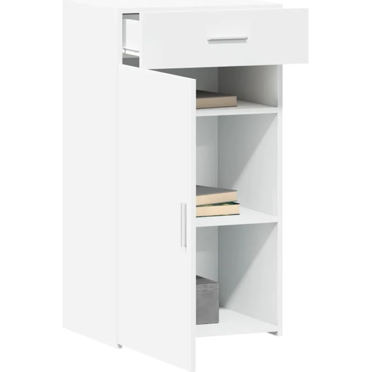 vidaXL Sideboard Weiß 50x42,5x93 cm Holzwerkstoff 846292 – Bild 3