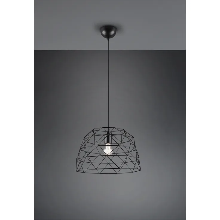 Hängeleuchte, Käfig, schwarz-matt, 38 cm, HAVAL