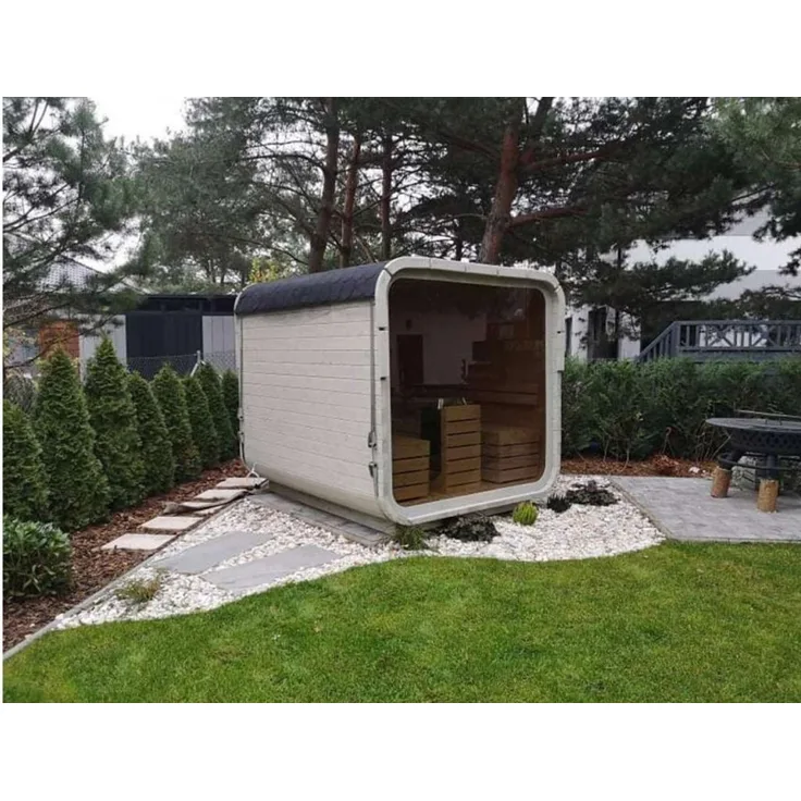 GardenAndPools Garten Sauna Rubik, ca. 4–6 Sitzplätze oder 2 Liegeplätze, 200 × 200 × 215 cm