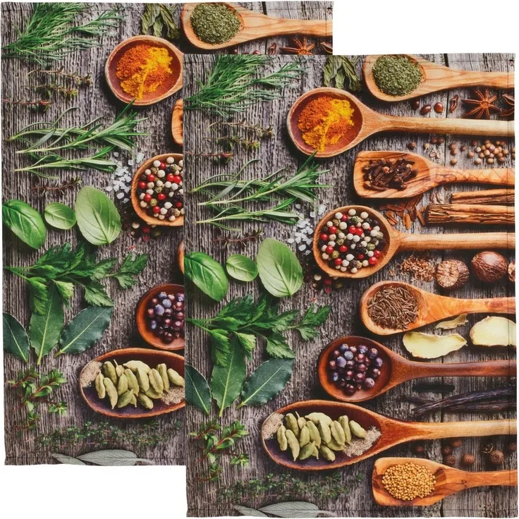 Erwin Müller Geschirrtuch Geschirrtuch 2er-Pack, Baumwolle Motiv