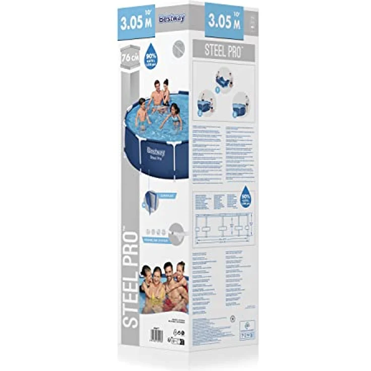 Bestway Pool Steel Pro 305x76 cm 93788 – Bild 4