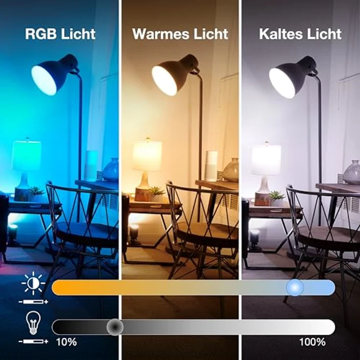 Osram SMART LED Lampe A60 Kolbenform E27, 9W ZigBee 3.0, RGBW 16 Mio. Farben, dimmbar, App Steuerung, Alexa – Bild 3