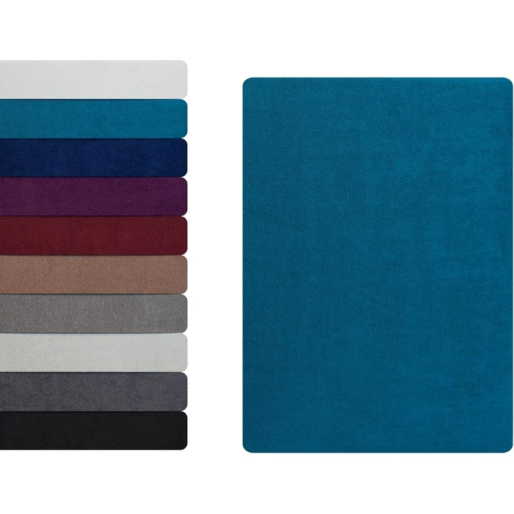 Hometex Premium Textiles Spannbettlaken aus Frottier Stoff bis 23 cm Steghöhe, Frottee, Gummizug: Rundumgummizug, Kuschelig warm und extra weich, ideal für die kalte Jahreszeit