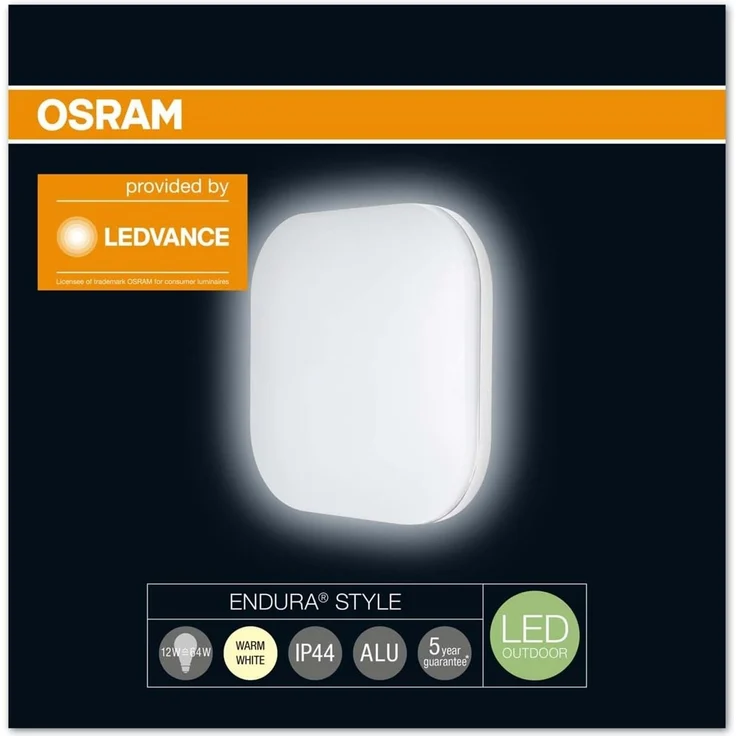 Osram LED Wand- und Deckenleuchte, Leuchte fuer Aussenanwendungen, warmweiss, Endura Style Surface – Bild 3