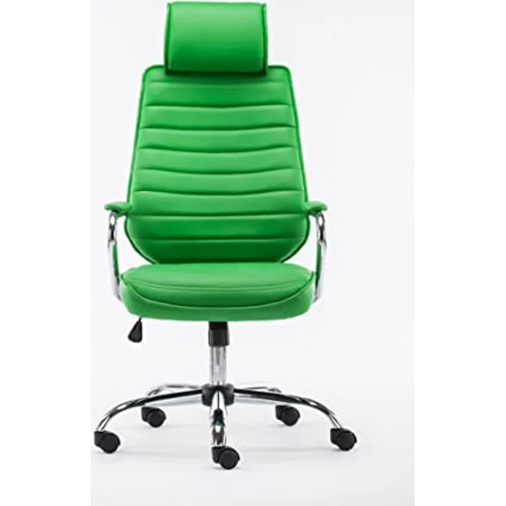 TPFLiving Bürostuhl Rocket, Grüner Drehstuhl mit hochwertigem Textilbezug, Höhenverstellbar, Wippmechanismus, 60x128x67 cm – Bild 3