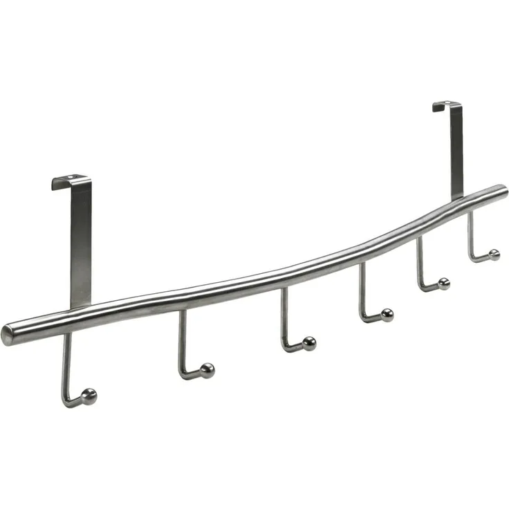Hettich Türgarderobe 6 Haken 59,5 x 17,0 x 9,0 cm silber