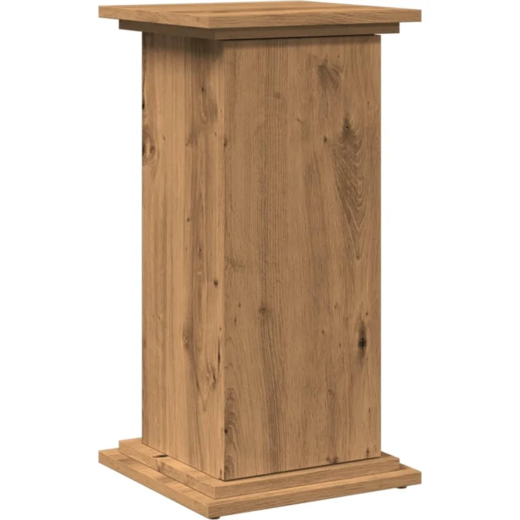 vidaXL Postament mit Stauraum, Holzwerkstoff, Eiche handwerklich, 31 x 30 x 60 cm – Bild 1