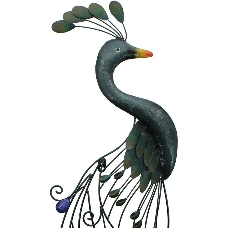 Wandhänger Pfau Hängedeko Anhänger Wohndekoration Deko – Bild 2
