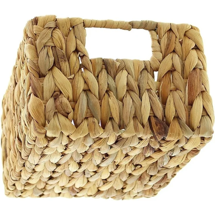 Korb aus Wasserhyazinthe, 22x19x13 cm, Dekokorb, Obstkorb – Bild 6
