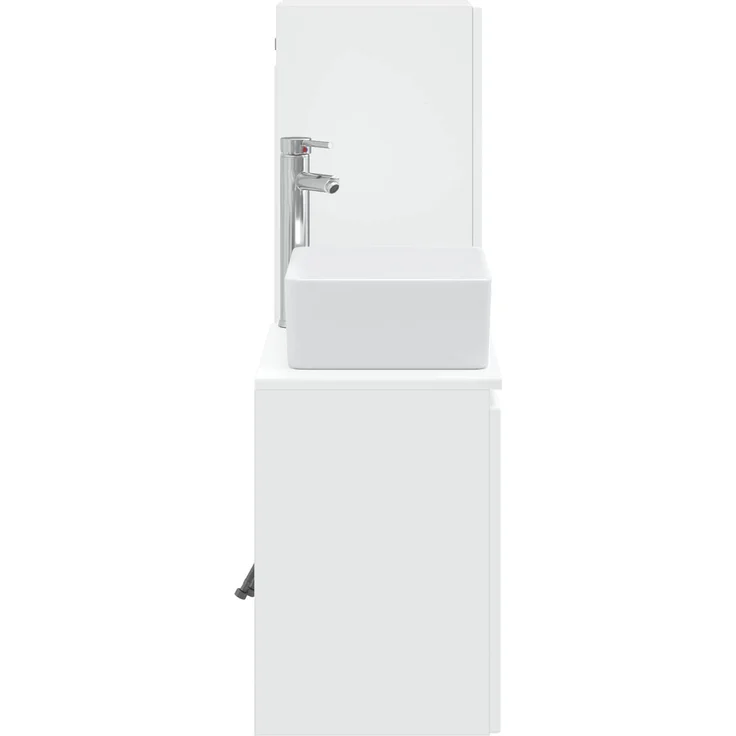 vidaXL Badezimmerschrank-Set 2 stk. Weiß 33 x 34,5 x 100 cm 3406123 – Bild 4