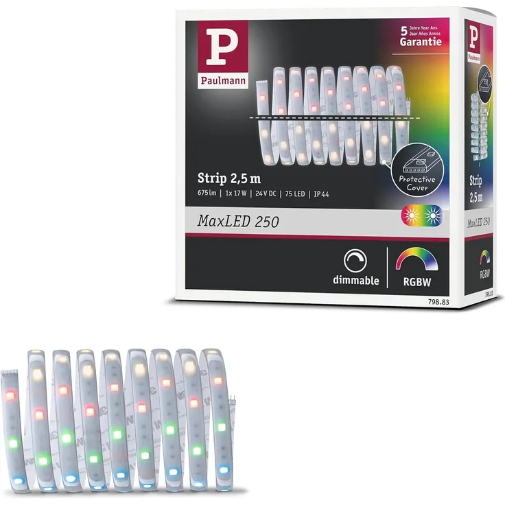 Paulmann No. 79883 MaxLED 250 RGBW Strip beschichtet 2,5m IP44 Protecting Cover