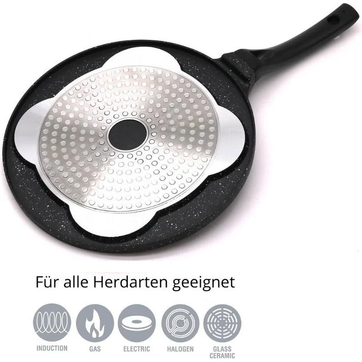 Pfannkuchen Spiegelei Pfanne Alu-Guss Ø26cm Induktion Cheffinger CF-CP4 – Bild 5