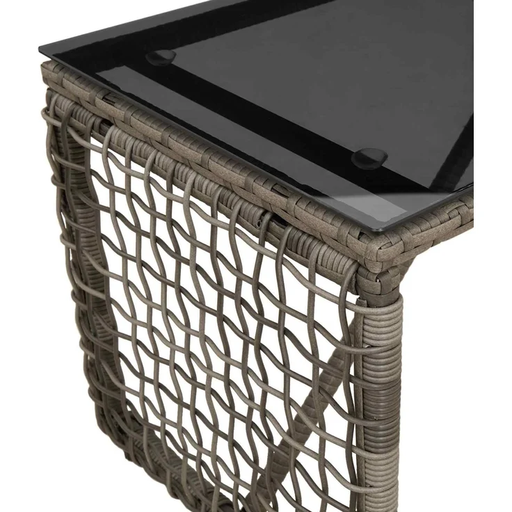 vidaXL Tisch für Outdoor Grau und Schwarz 80 x 40 x 40 cm 42025183 – Bild 8