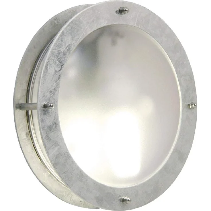 Außenleuchte, 1 x E27/60W, verzinkt, Kunststoffglas opal – Bild 1