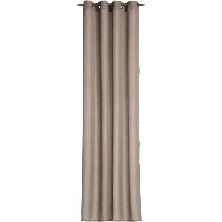 Gözze 'LINUS' Ösenvorhang, 100% Polyester taupe, 140x245 cm