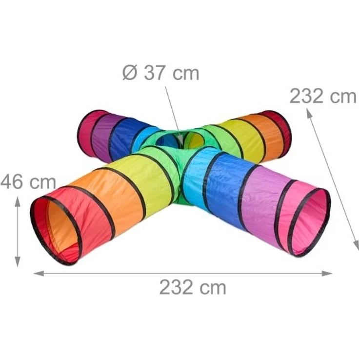 Bunter Spieltunnel mit 4 Röhren 10048913 – Bild 4