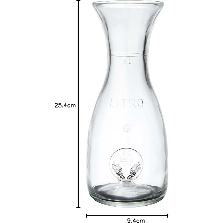 Bormioli Rocco Karaffe Misura 1 Liter Weinkaraffe Glaskaraffe Wein Saft Wasser – Bild 6