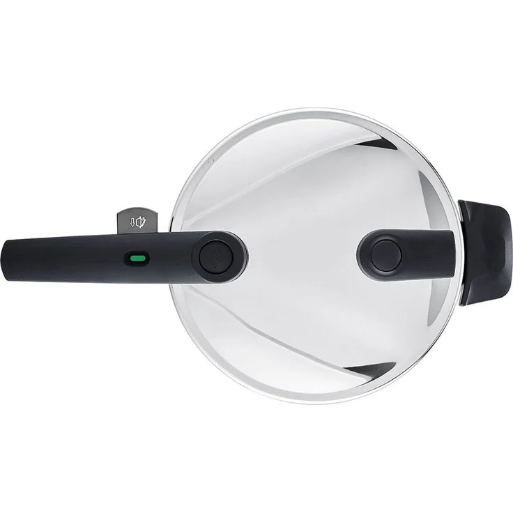 Fissler Schnellkochtopf Vitaquick® Schnellkochtopf Edelstahl 2 Garstufen Induktion, Edelstahl 18/10 (2-tlg), Made in Germany – Bild 2