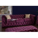 Home affaire Chesterfield-Sofa Kalina, klassische Chesterfield-Knopfheftung, sehr hochwertige Verarbeitung
