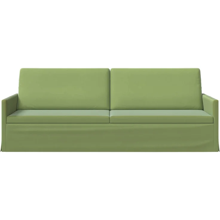 vidaXL 3-Sitzer Sofa Hellgrün 220 x 81 x 82 cm Samt (V) 42041156 – Bild 2