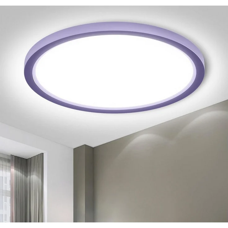 LQWELL® Deckenleuchte LED Deckenlampe, IP44 Wasserfest Badlampe Rund Flach 18W 6000K 1600LM Modern Schlicht Lampe Dünn für Wohnzimmer Badezimmer Schlafzimmer Küche Balkon Keller Büro, 220 * 24mm – Bild 1