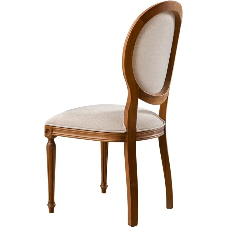 Skye Decor 'Albero42' Stuhl, Walnuss / Beige, 48 x 49 x 98 cm – Bild 5