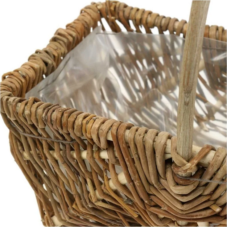 Viana Dekokorb Weidenkorb Set 3tlg rechteckig Naturfarbe, vielseitig als Dekokorb – Bild 2